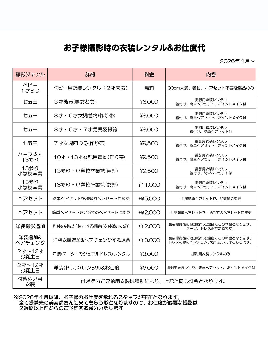 衣装代