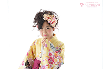 七五三の時の着物に卒業袴をはいて家族写真を撮ろう  京都の 