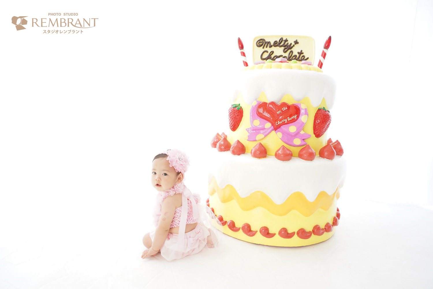 お誕生日フォト ケーキ