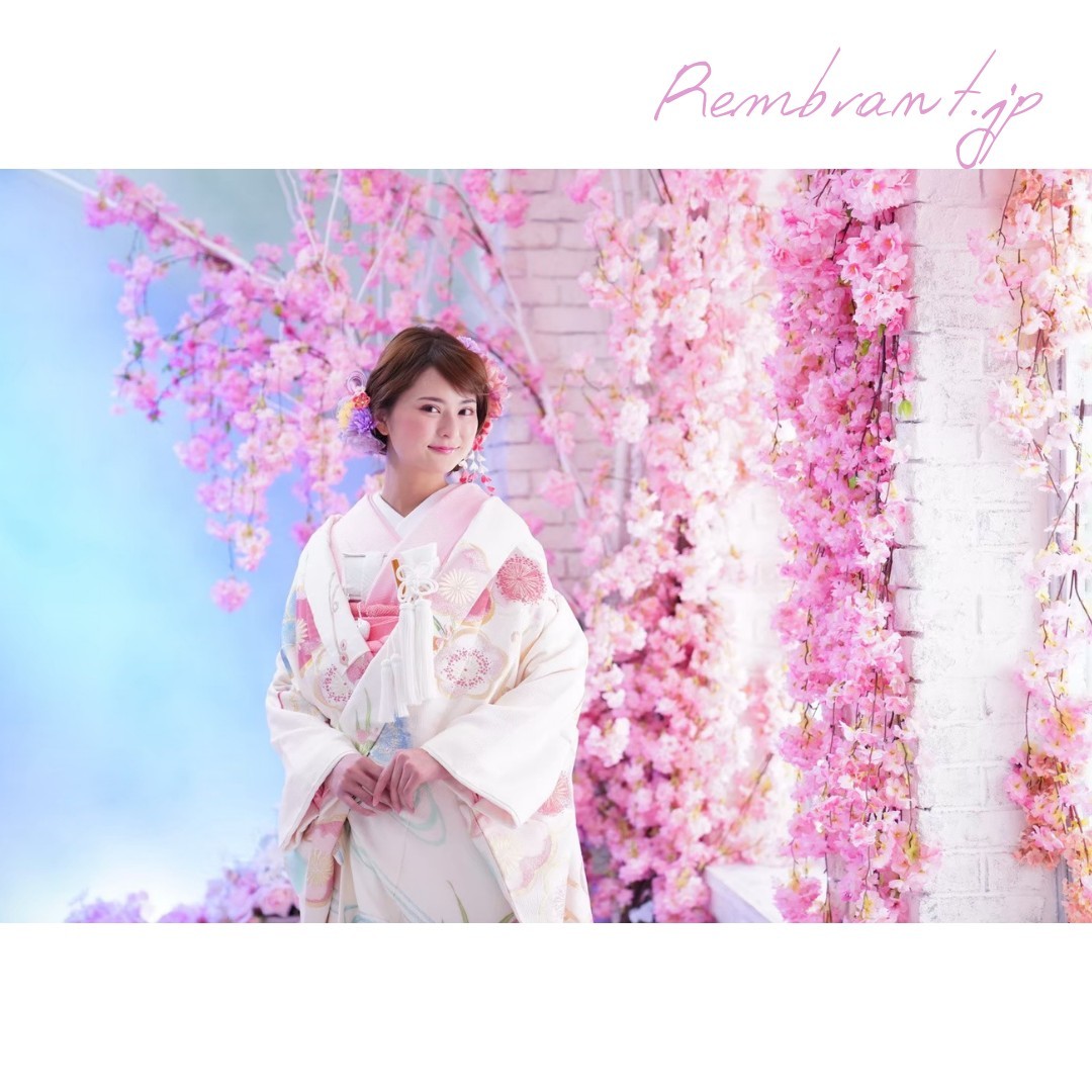 ウエディングフォト-和装×桜